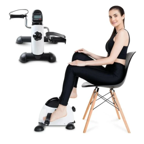 Mini Bike Ergométrica Branca Fisioterapia Bicicleta Portátil Pro