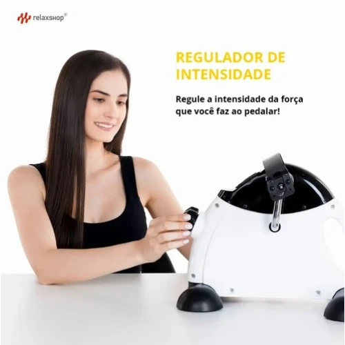 Mini Bike Ergométrica Branca Fisioterapia Bicicleta Portátil Pro