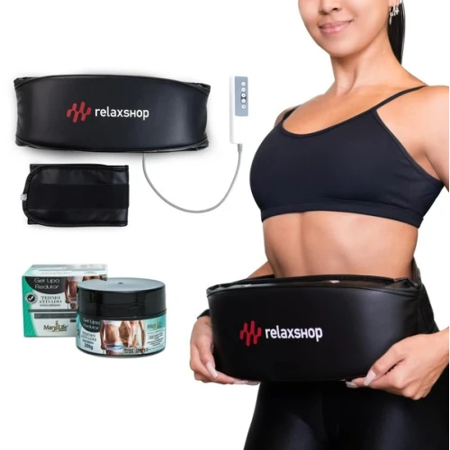 Cinta Abdominal Vibratória Modelador e Redução Medidas Fitness