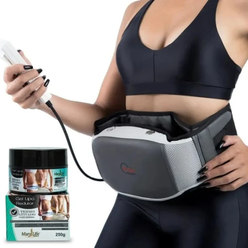 Cinta de Massagem Abdominal Muscular Modelador e Redução Medidas