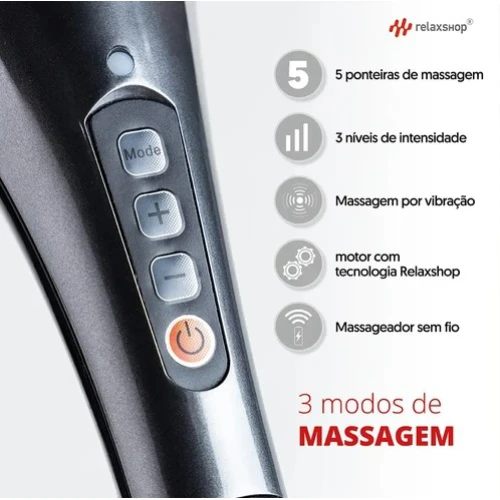 Massageador Elétrico Corporal Easy Pro Sem Fio Profissional