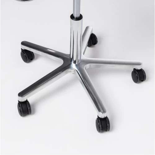 Cadeira Mocho Ergonômico Exclusiva 360° Graus Com Apoio e Suporte Nude