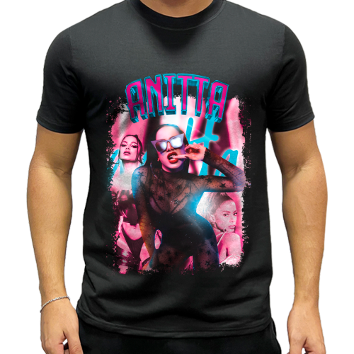 Camiseta Anitta Rainha do Pop Brasileiro Legends Personalizada