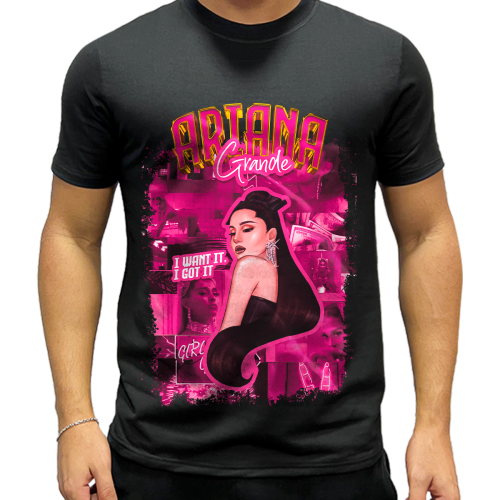 Camiseta Cantora Ariana Grande Personalizada pre