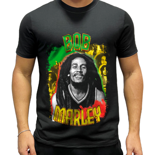 Camiseta Lengends Cantor Bob Marley Personalizada