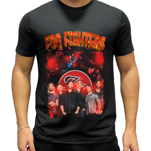 Camiseta Foo Fighters  Banda de Rock Legends Personalizada