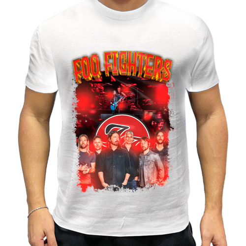 Camiseta Foo Fighters  Banda de Rock Legends Personalizada