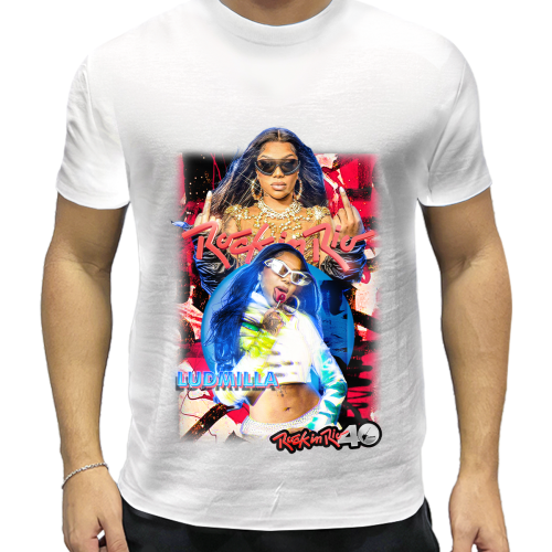 Camiseta Cantora Ludmilla Edição Rock In Rio 