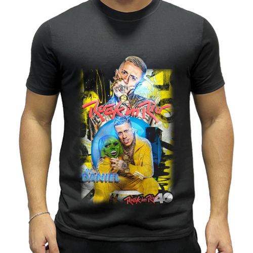 Camiseta Personalizada Cantor MC Daniel Rock in Rio