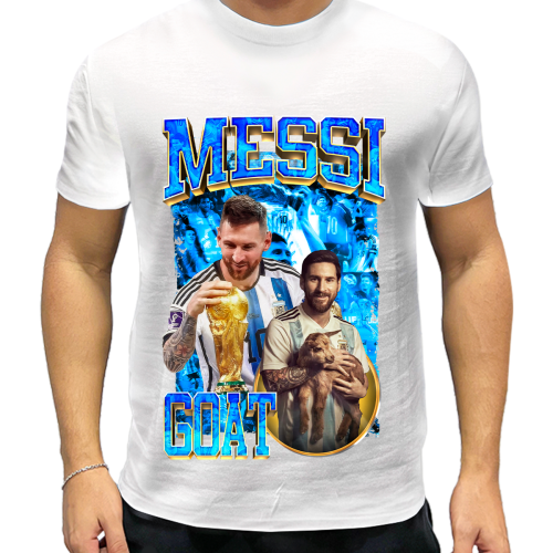 Camiseta Personalizada Jogador Messi Seleção Argentina