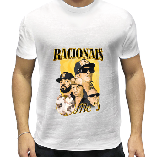 Camiseta Personalizada Racionais MC´S Grupo de Rap Nacional