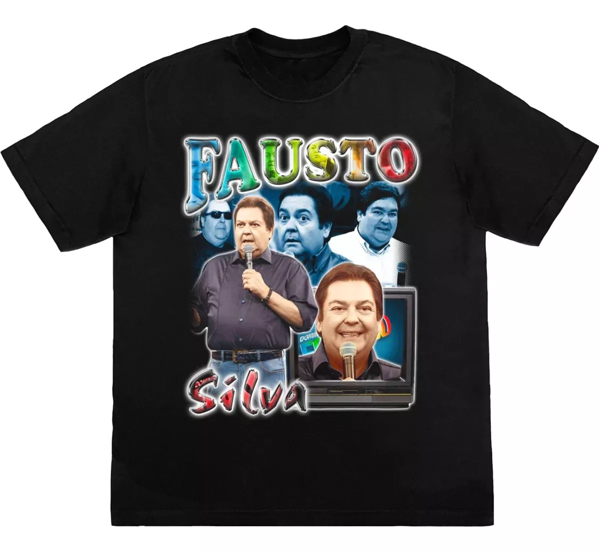 Camiseta Do Faustão Meme Engraçado Personalizada